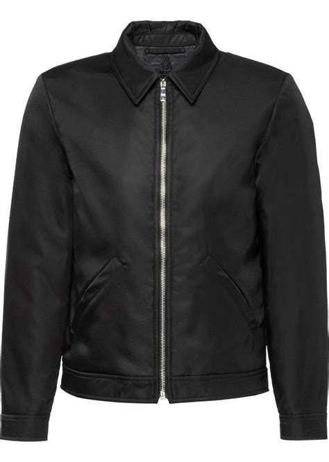 prada nylon gabardine bomber jacket